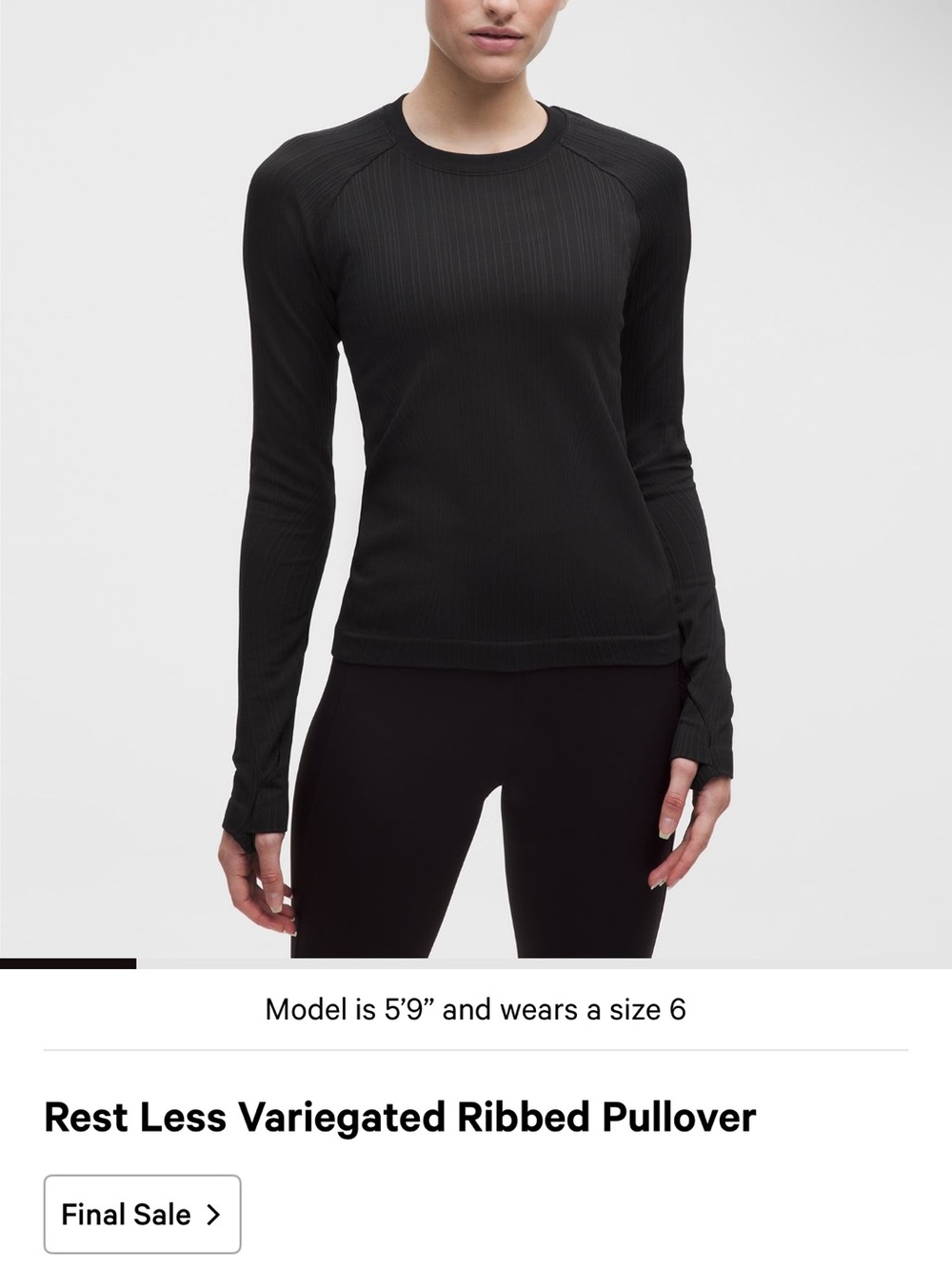 Lululemon Rest Less Ribbed Pullover - Picture 5 of 5